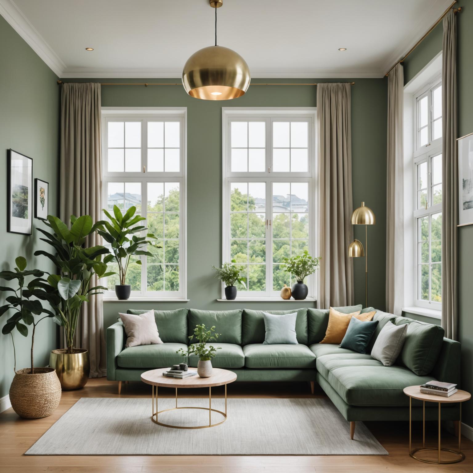 Soft styled living room interior